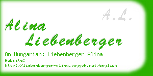alina liebenberger business card